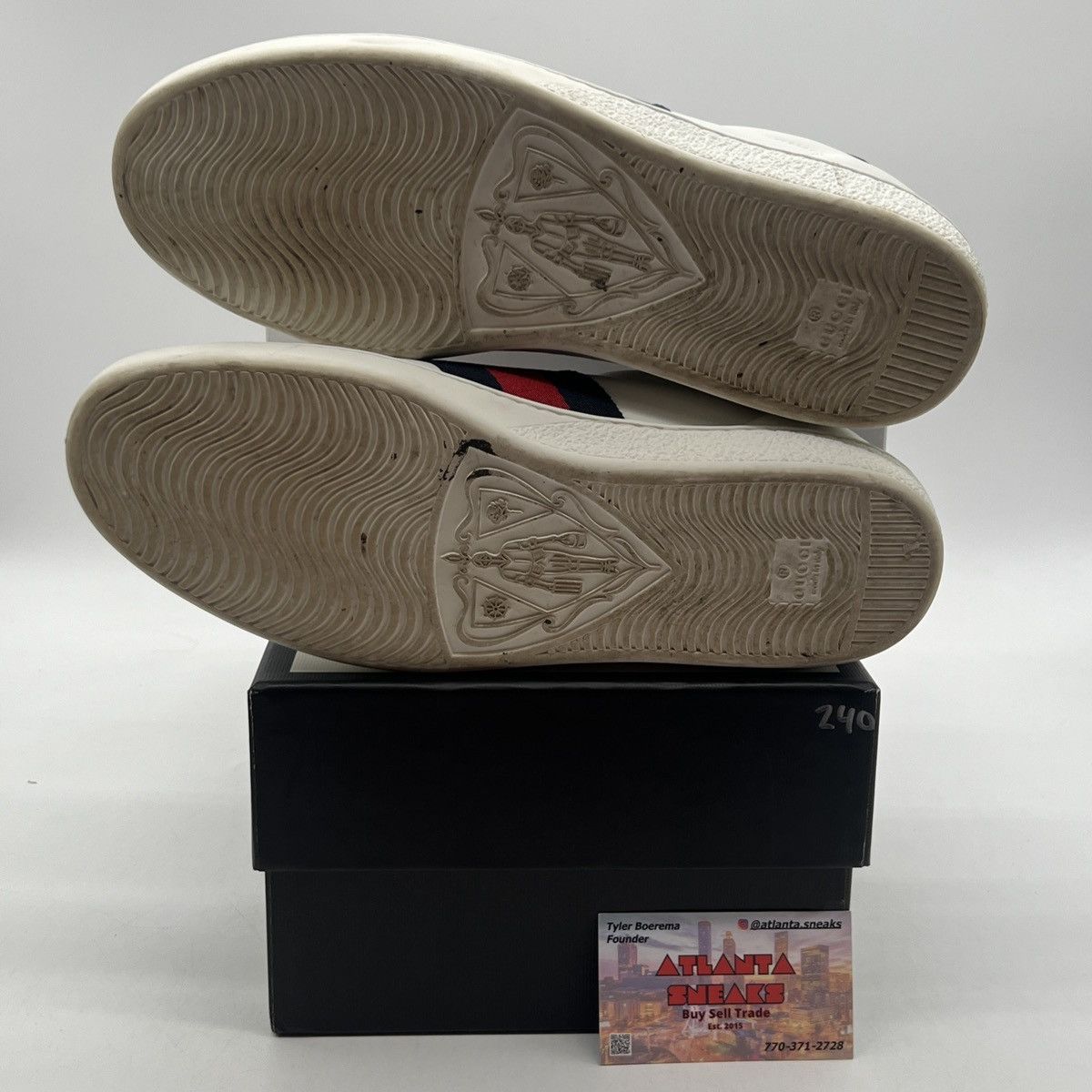 Gucci Gucci Wmns ace white blue red Size US 8.5 / EU 41-42 - 7 Thumbnail