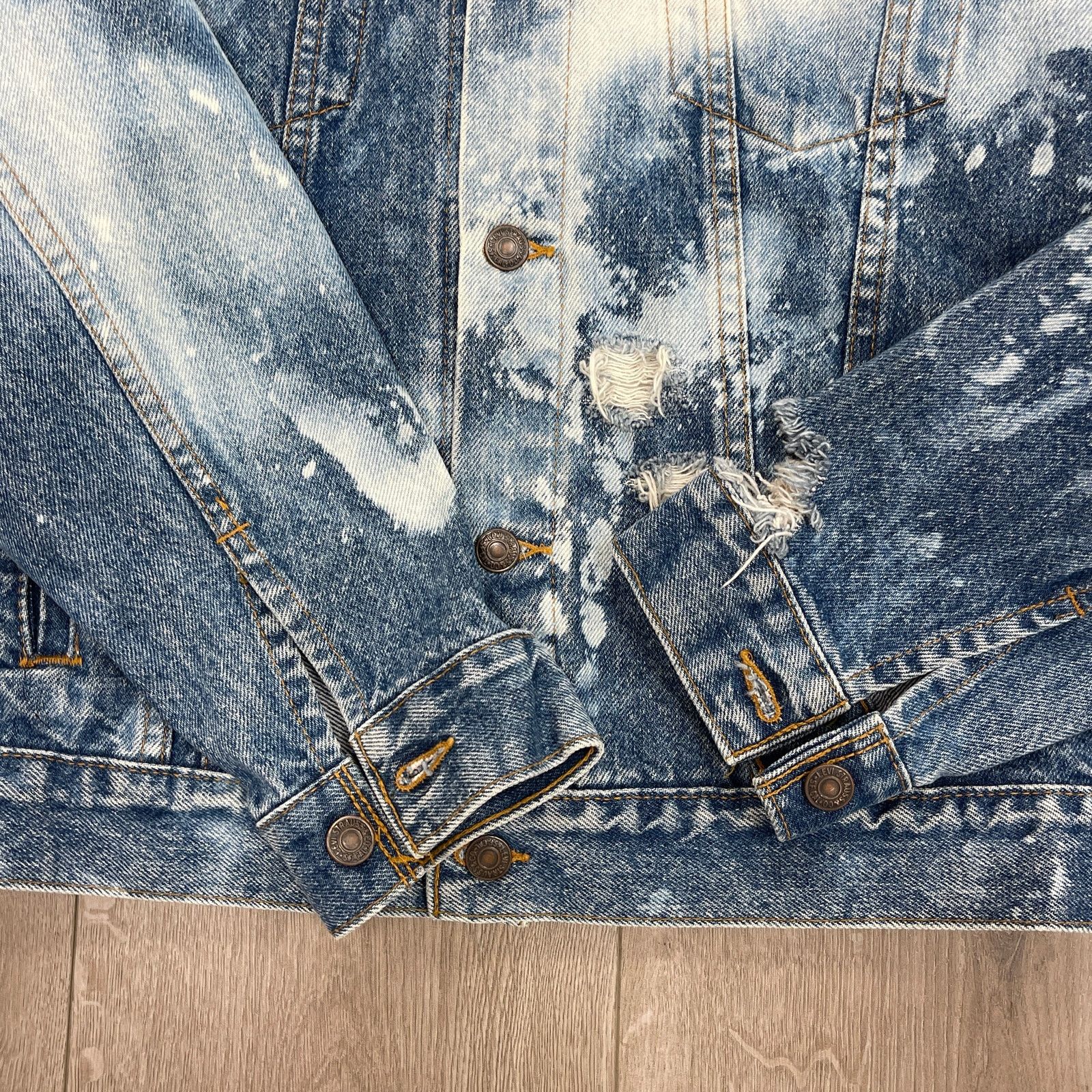 Vintage Vintage 90s Distressed Bleached Burn Your Ego Jacket size XL Size US XL / EU 56 / 4 - 3 Thumbnail