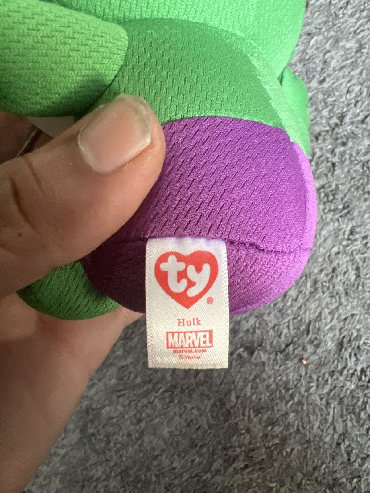 Marvel Comics 2020 Marvel Ty Hulk Beanie Baby Size ONE SIZE - 6 Thumbnail