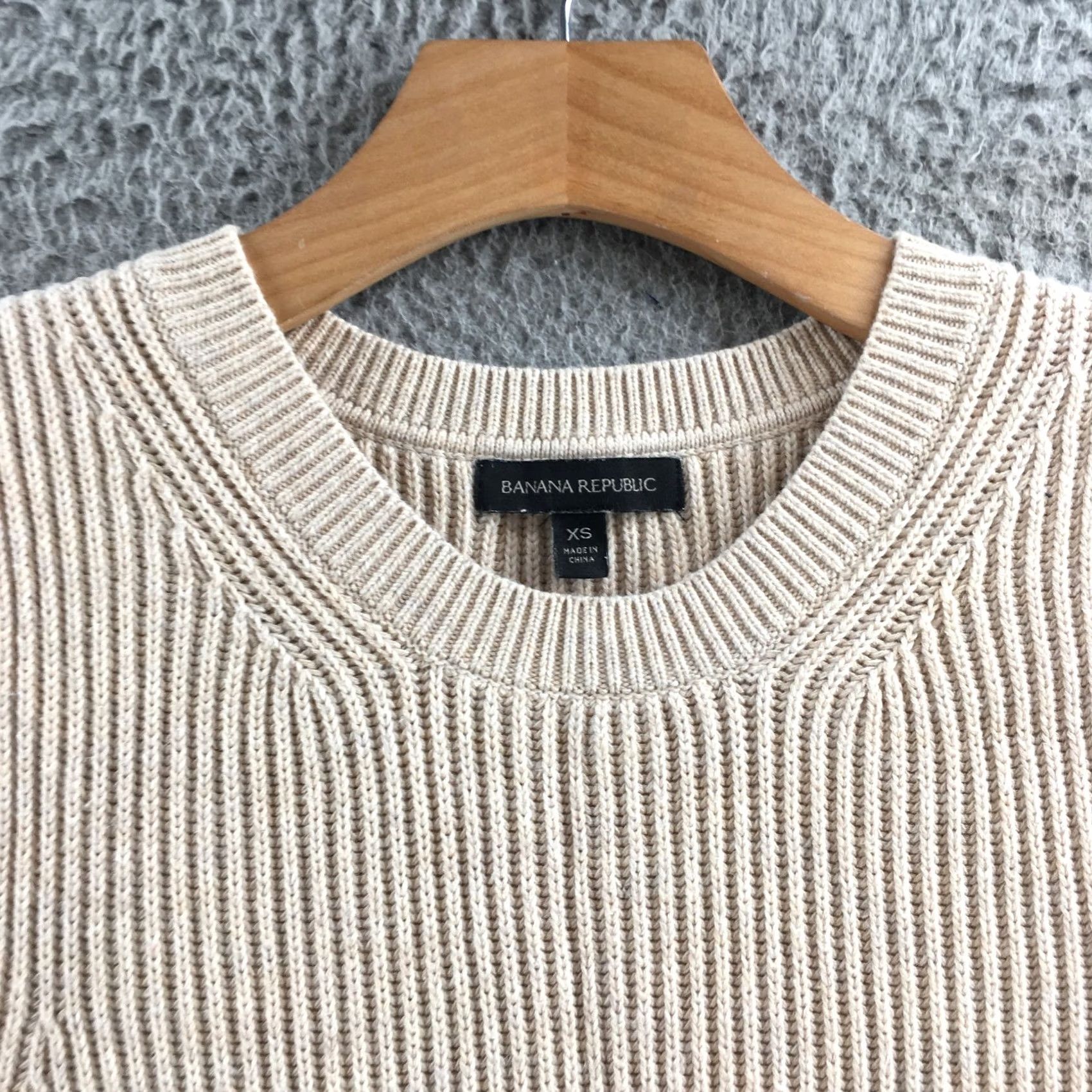 Banana Republic Banana Republic Sweater Womens XS Beige Sleeveless Ribbed Knit Tank Top Size XS / US 0-2 / IT 36-38 - 3 Thumbnail