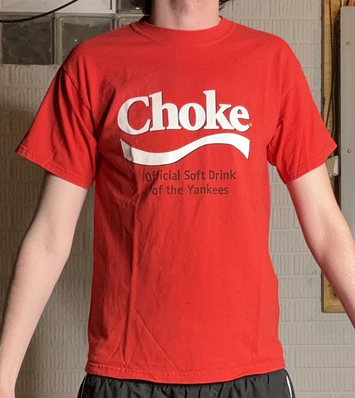 Vintage Vintage Choke Coca Cola Funny Flip T Shirt Size US M / EU 48-50 / 2 - 1 Thumbnail