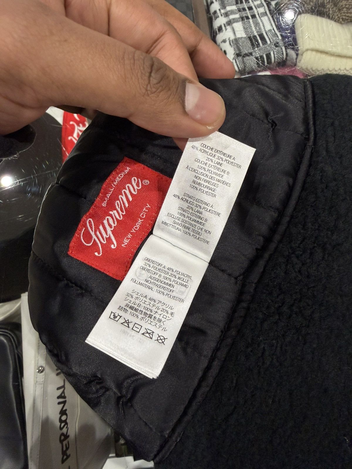 Supreme Supreme Shearling Trooper Black Size: S/M Size ONE SIZE - 6 Thumbnail