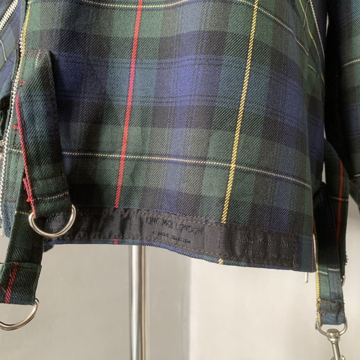 Vintage VERY RARE King Mob London Green Tartan Seditionaries Jacket Size US L / EU 52-54 / 3 - 9 Thumbnail