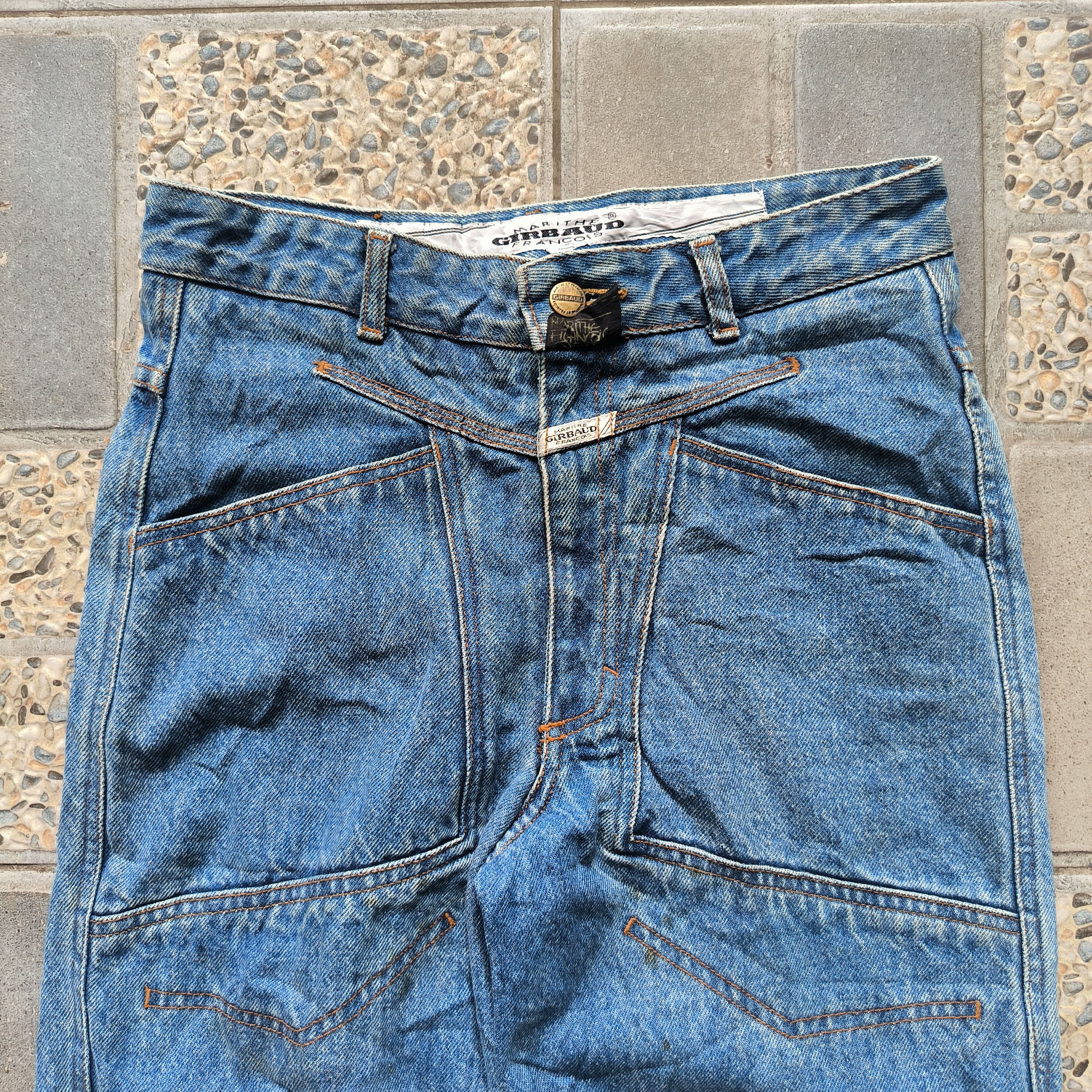 Marithe + Francois Girbaud Vintage 1990s Girbaud Stone Wash Jeans Size US 28 / EU 44 - 2 Thumbnail