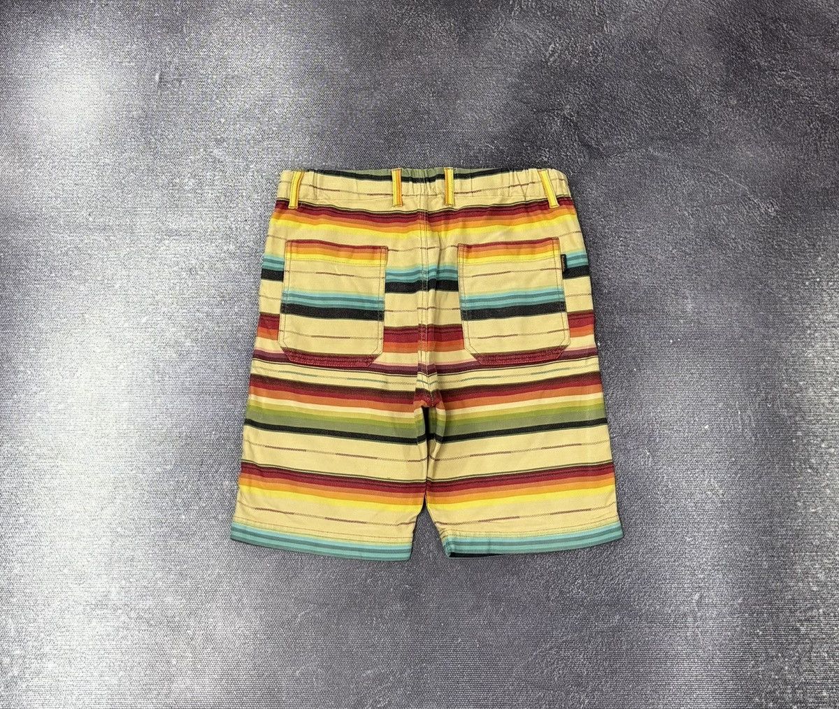 Japanese Brand Purple & Yellow Japanese Rare Multicolor Hype Shorts Size US 30 / EU 46 - 2 Thumbnail