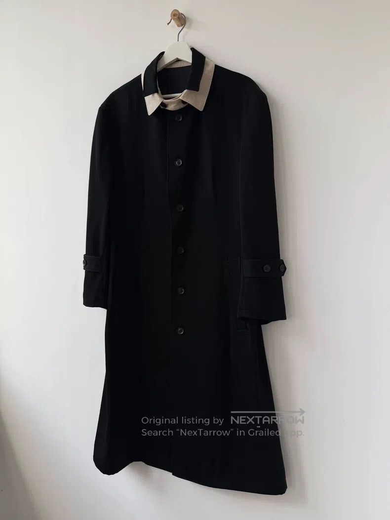 Yohji Yamamoto Yohji Yamamoto 22AW Mainline Show Double Neck Wool Coat Size US M / EU 48-50 / 2 - 2 Thumbnail