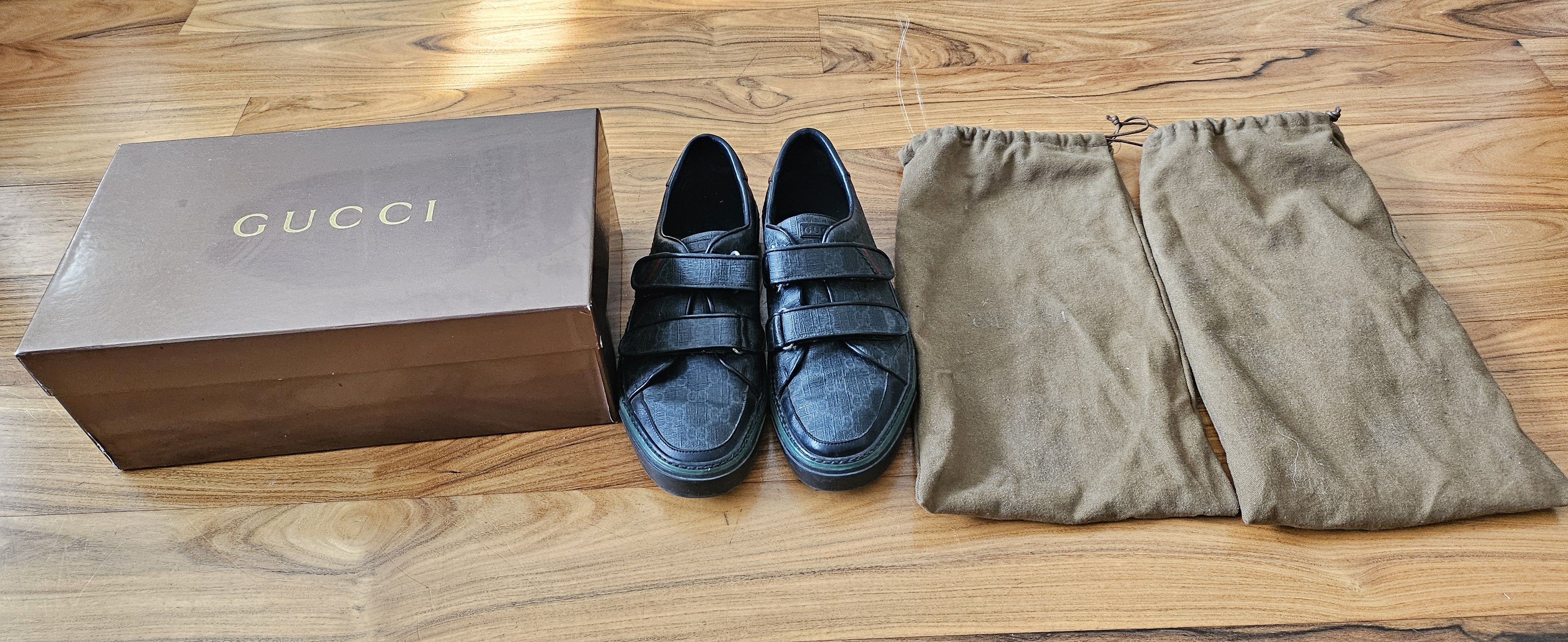 Gucci Men's Gucci Double Strap Sneakers 9.5 UK /10.5 US Size US 10.5 / EU 43-44 - 2 Thumbnail
