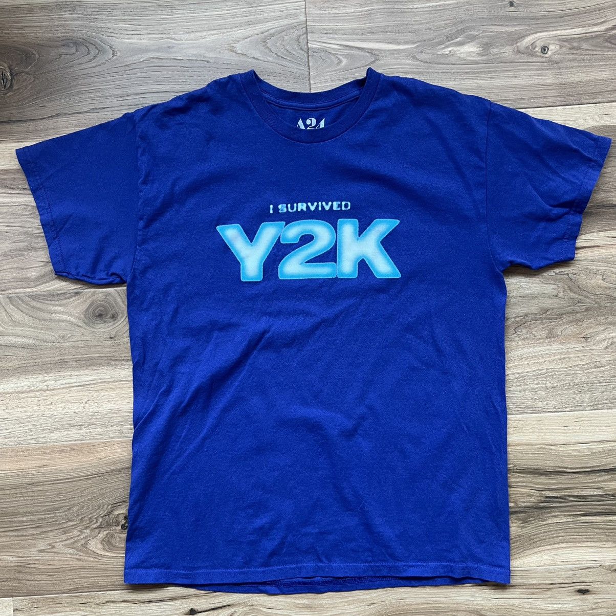 A24 I Survived Y2K A24 Official Movie Large T Shirt Purple Size US L / EU 52-54 / 3 - 1 Thumbnail