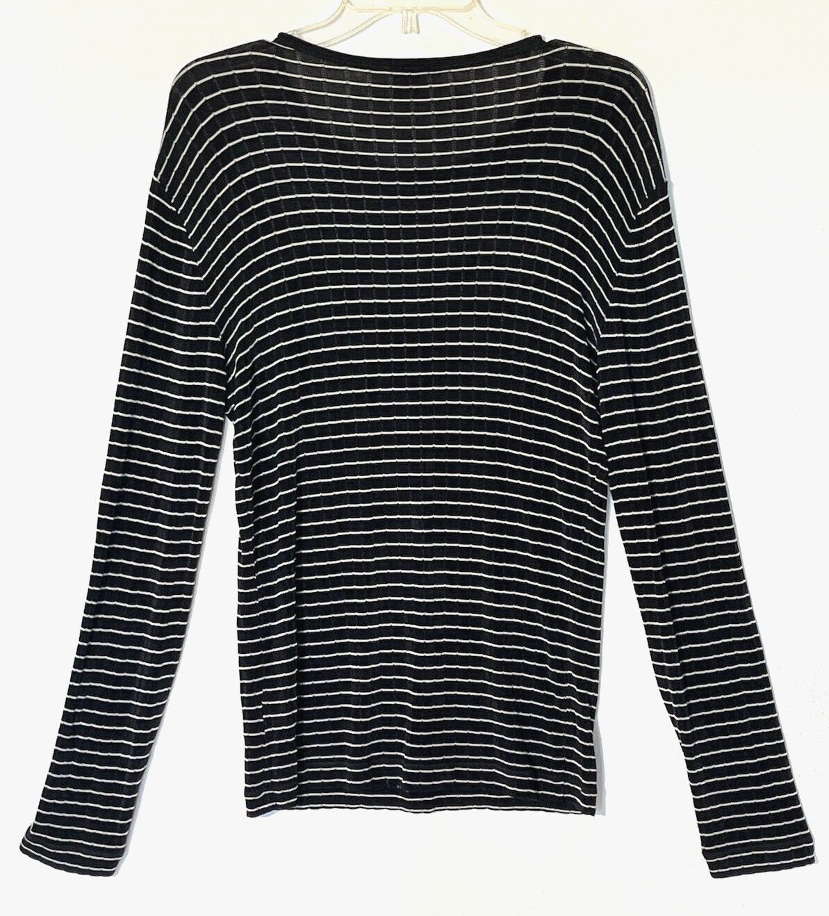 Giorgio Armani GIORGIO ARMANI Striped Stretch Long Sleeve Top Size S / US 4 / IT 40 - 5 Thumbnail