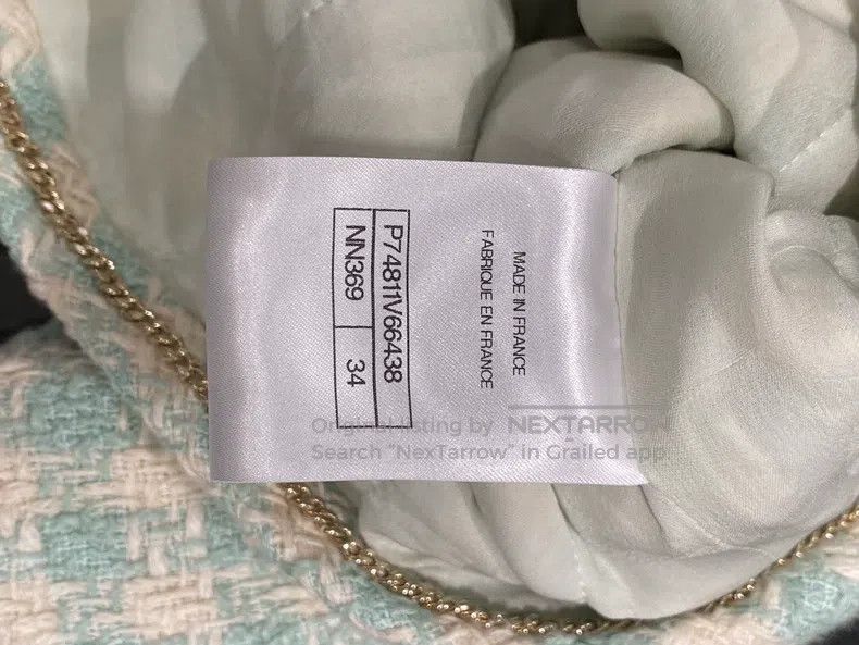 Chanel Chanel 23s mint green diamond button jacket Size XXS / US 00 / IT 34 - 4 Thumbnail