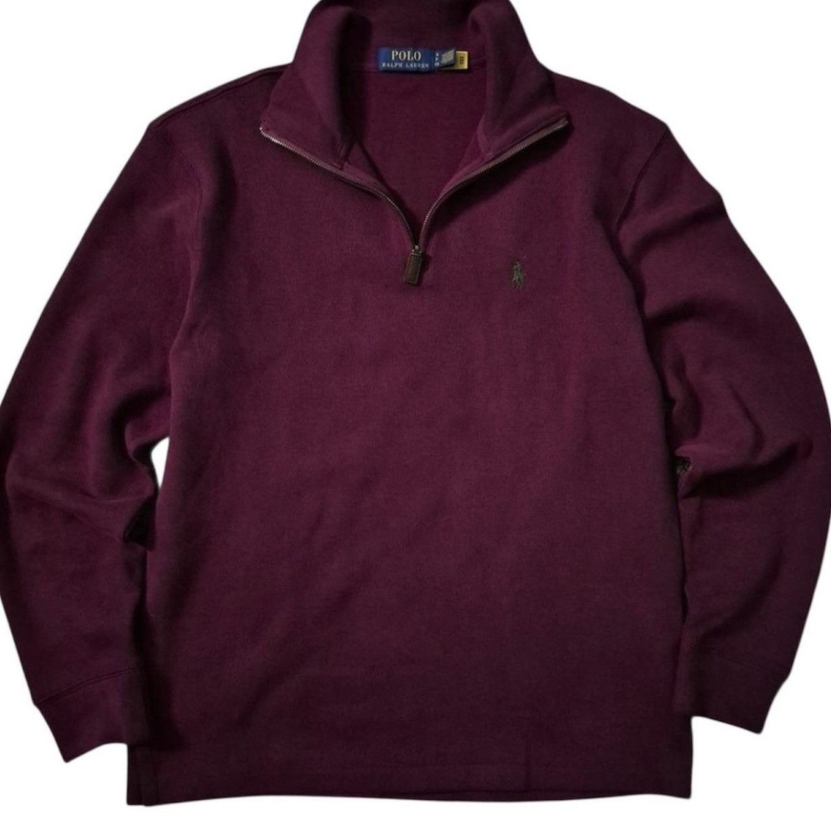 Polo Ralph Lauren Polo Ralph Lauren Burgundy Quarter Zip Size US L / EU 52-54 / 3 - 1 Thumbnail