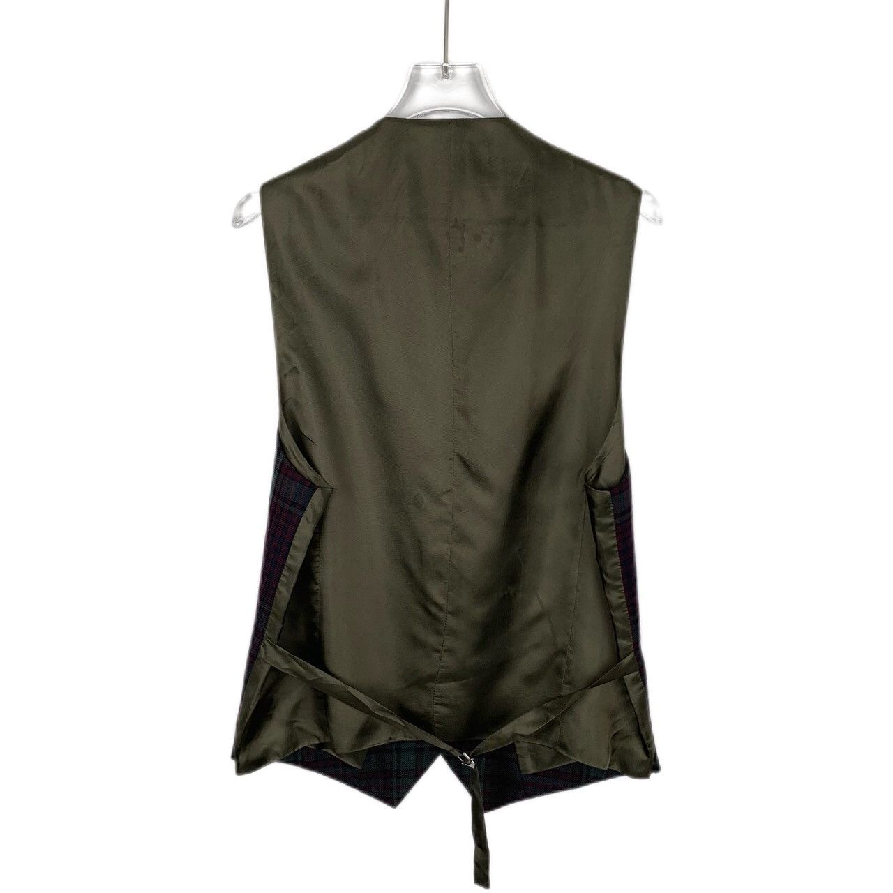 Valentino Valentino Checkered V-Neck Wool Vest Size XL / US 12-14 / IT 48-50 - 2 Thumbnail