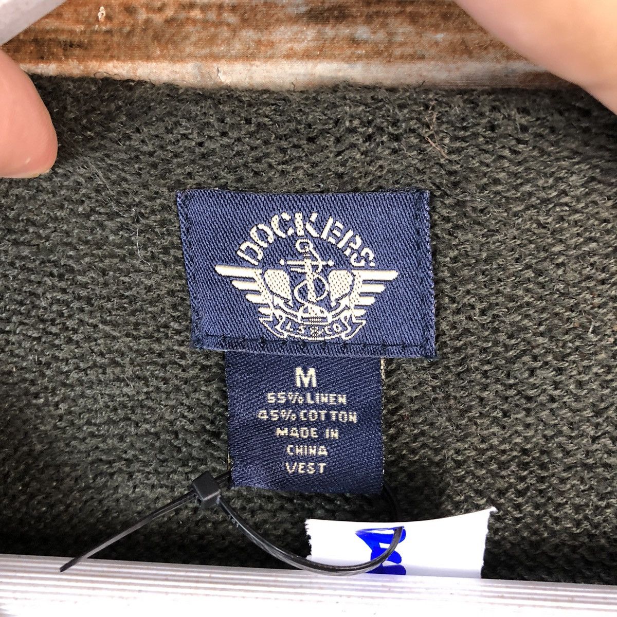 Dockers Dockers Green Vest Knitwear #A2493 Size US M / EU 48-50 / 2 - 9 Thumbnail