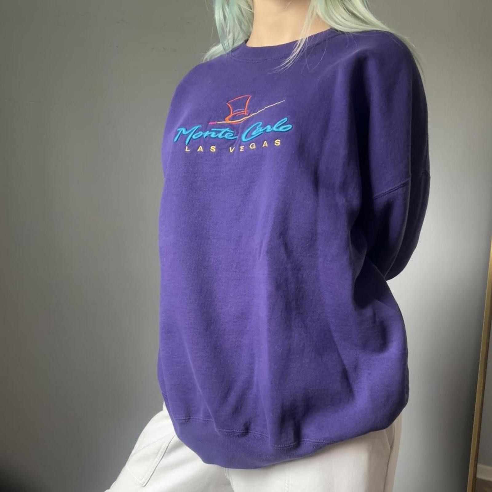 Other Purple vintage Monte Carlo crewneck sweatshirt Size US XL / EU 56 / 4 - 5 Thumbnail