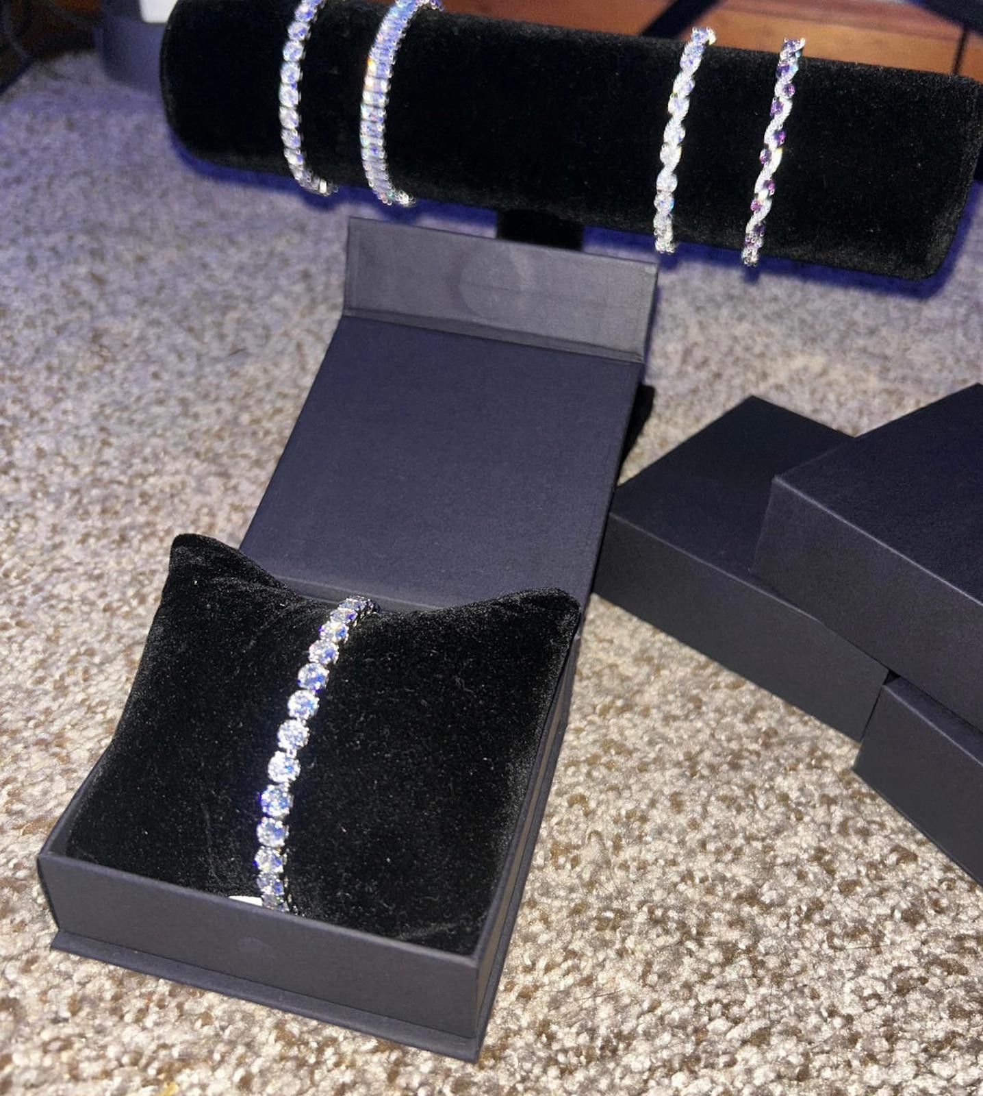 Other VVS Moissanite Bracelet Flawless 18 Cm Studded Bracelet Size ONE SIZE - 1 Thumbnail
