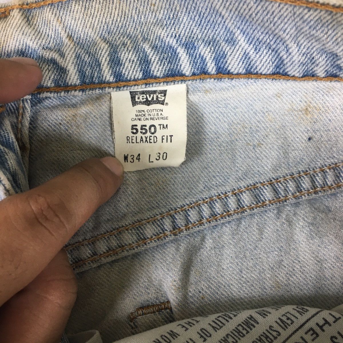Levi's Vintage 90s Levi’s 550 Relaxed Fit Size US 34 / EU 50 - 11 Thumbnail
