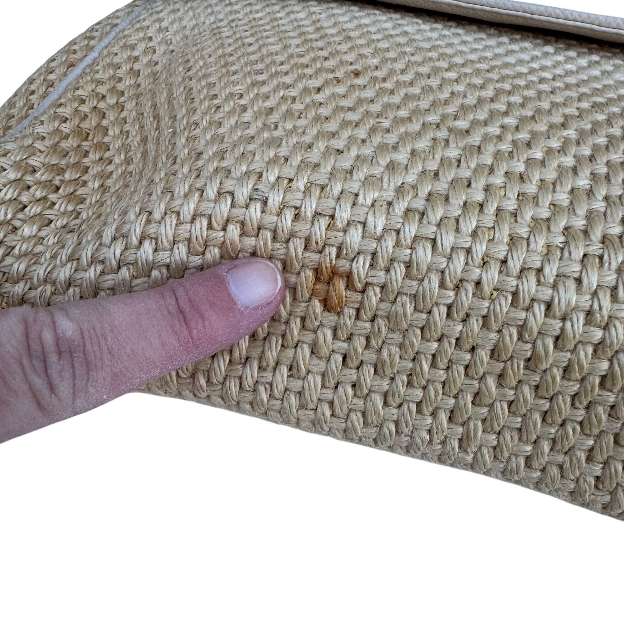 Bottega Veneta Bottega Veneta Vintage Woven Raffia Flap Clutch Bag Leather Size ONE SIZE - 9 Thumbnail
