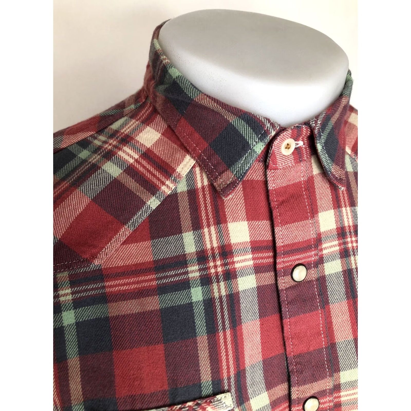 Lucky Brand LUCKY BRAND Shirt Mens S Plaid Flannel Western Snap Button-Up Multicolor Shirt Size US S / EU 44-46 / 1 - 3 Thumbnail