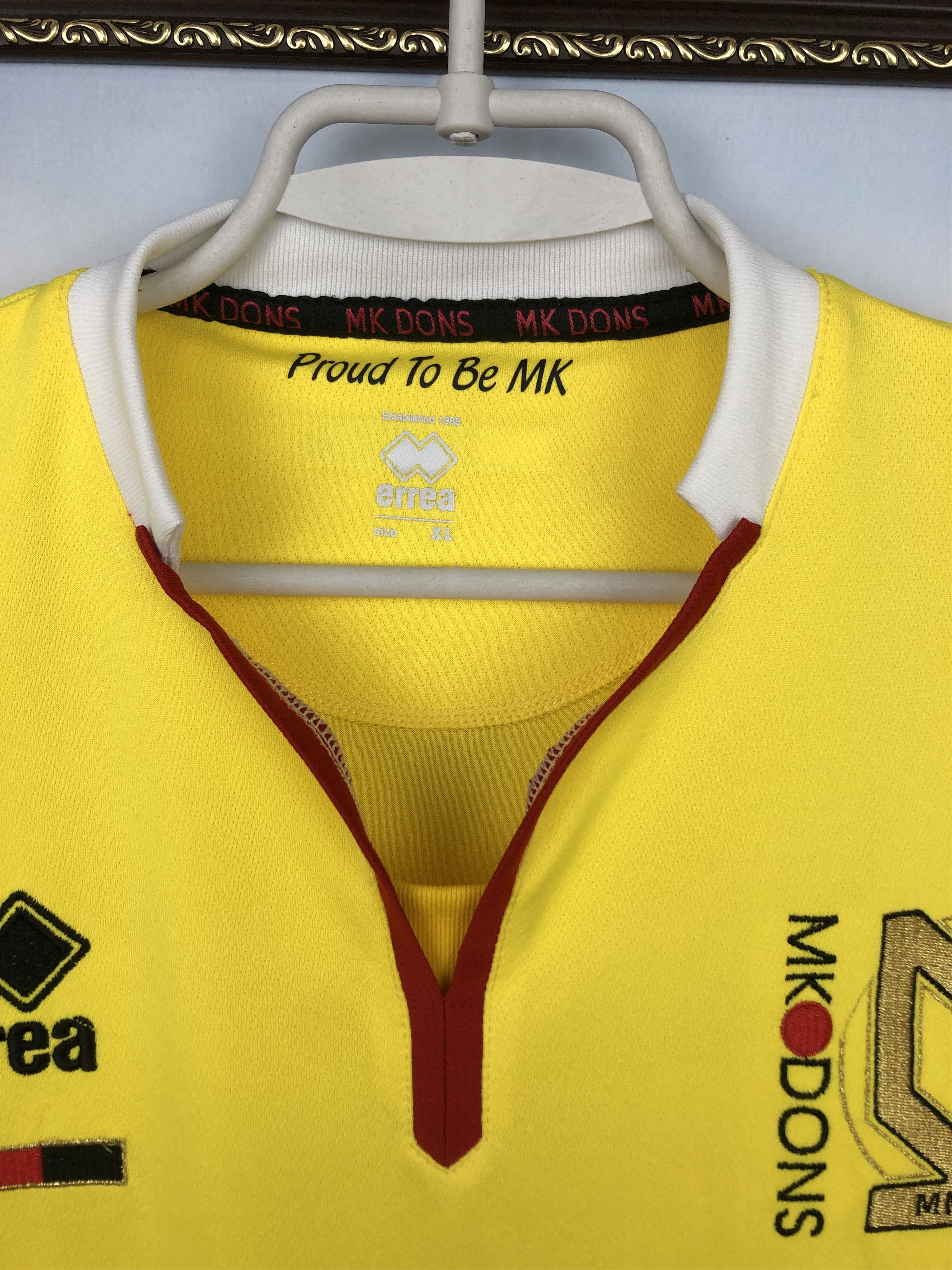 Other Milton Keynes Dons Third football shirt Soccer Errea Jersey Size US XL / EU 56 / 4 - 3 Thumbnail