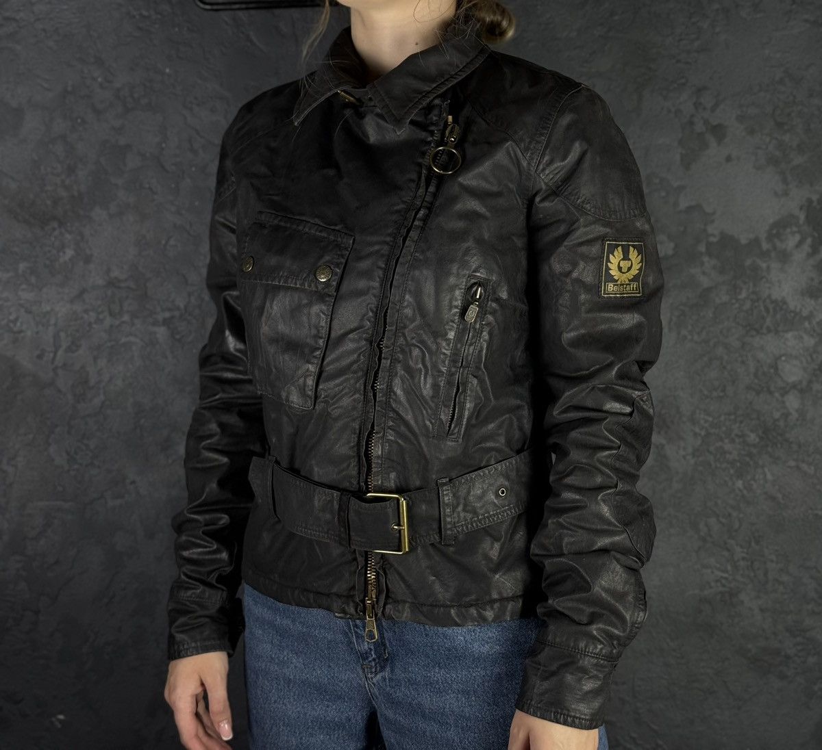 Belstaff Belstaff Sammy Miller Gold Label Women’s Wax Belted Jacket Size M / US 6-8 / IT 42-44 - 1 Thumbnail
