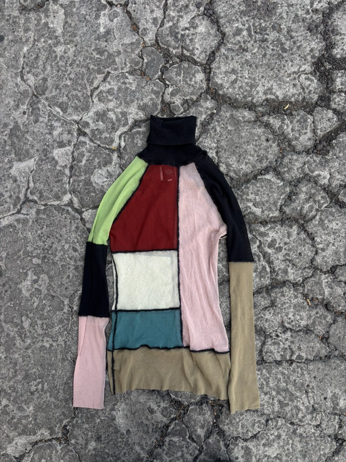 Jean Paul Gaultier jean paul gaultier mesh color block 90s Size S / US 4 / IT 40 - 1 Thumbnail
