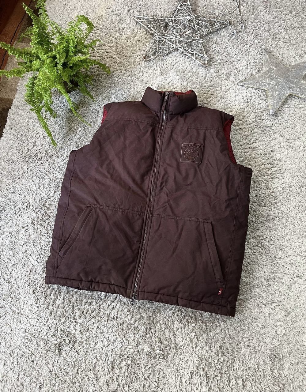 Levi's × Vintage 00s Levis Vest Streetwear Vintage Logo Outdoor Rare Y2k Size US L / EU 52-54 / 3 - 2 Thumbnail