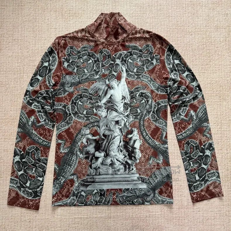 Acne Studios Acne Studios All-Over Printed High-Neck Long Sleeve T-Shir Size US M / EU 48-50 / 2 - 1 Thumbnail