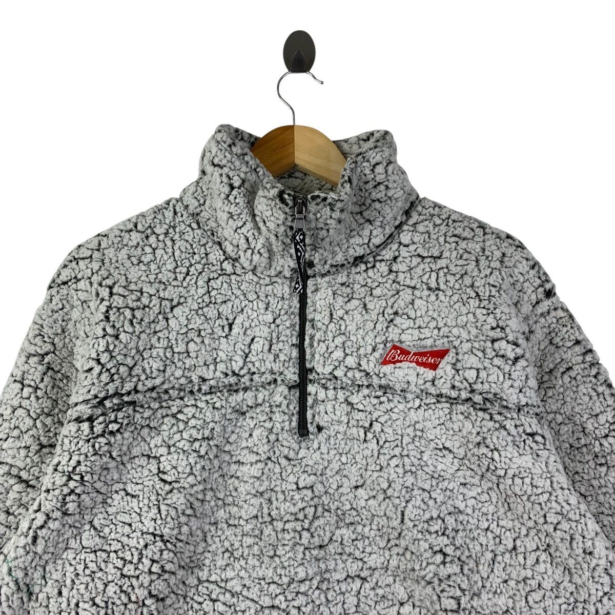 Budweiser BUDWEISER Boxercraft Sherpa Fleece Quarter Zip Jacket Size US XL / EU 56 / 4 - 2 Thumbnail