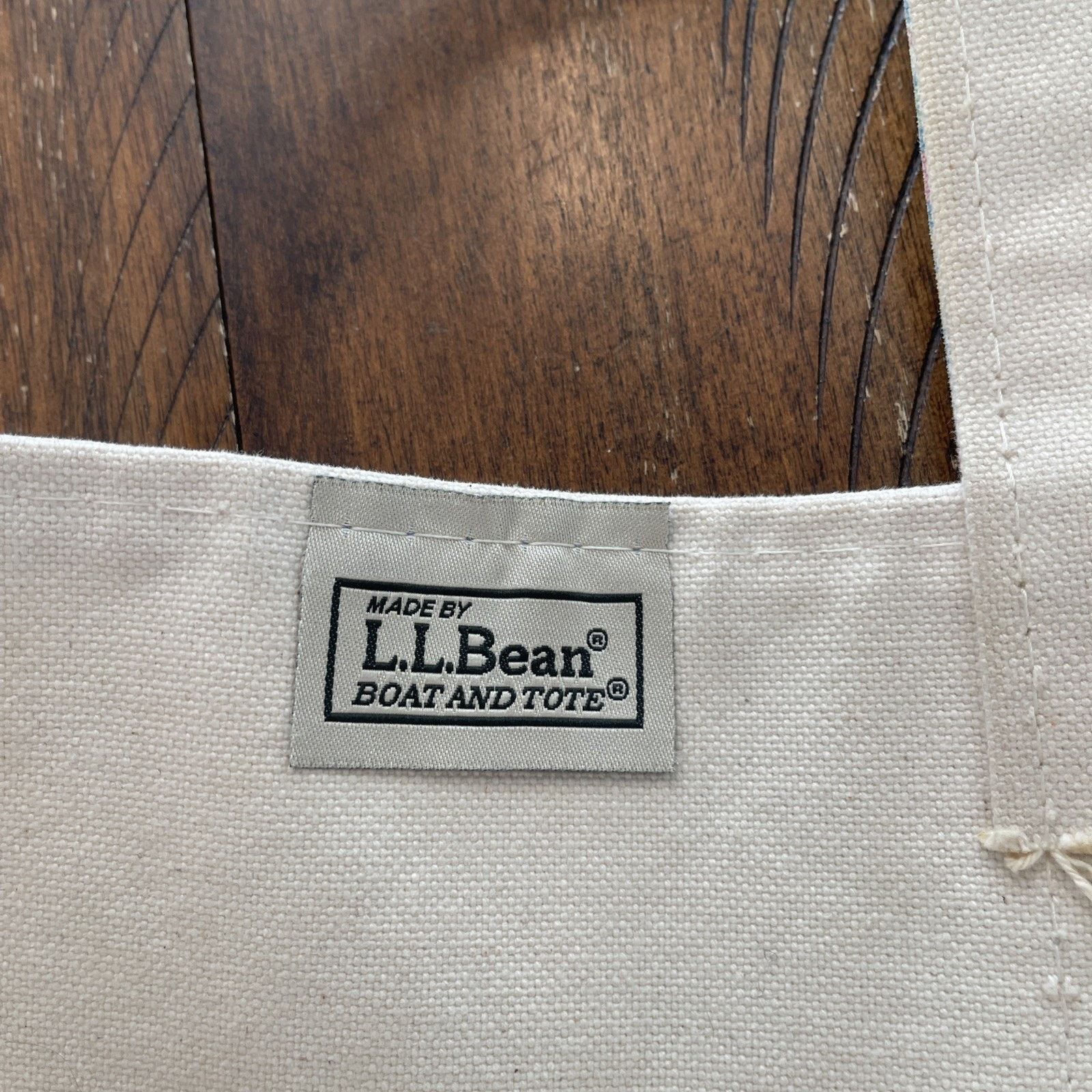 L.L. Bean L.L. Bean vintage cream floral 1990s boat tote medium bag Size ONE SIZE - 6 Thumbnail