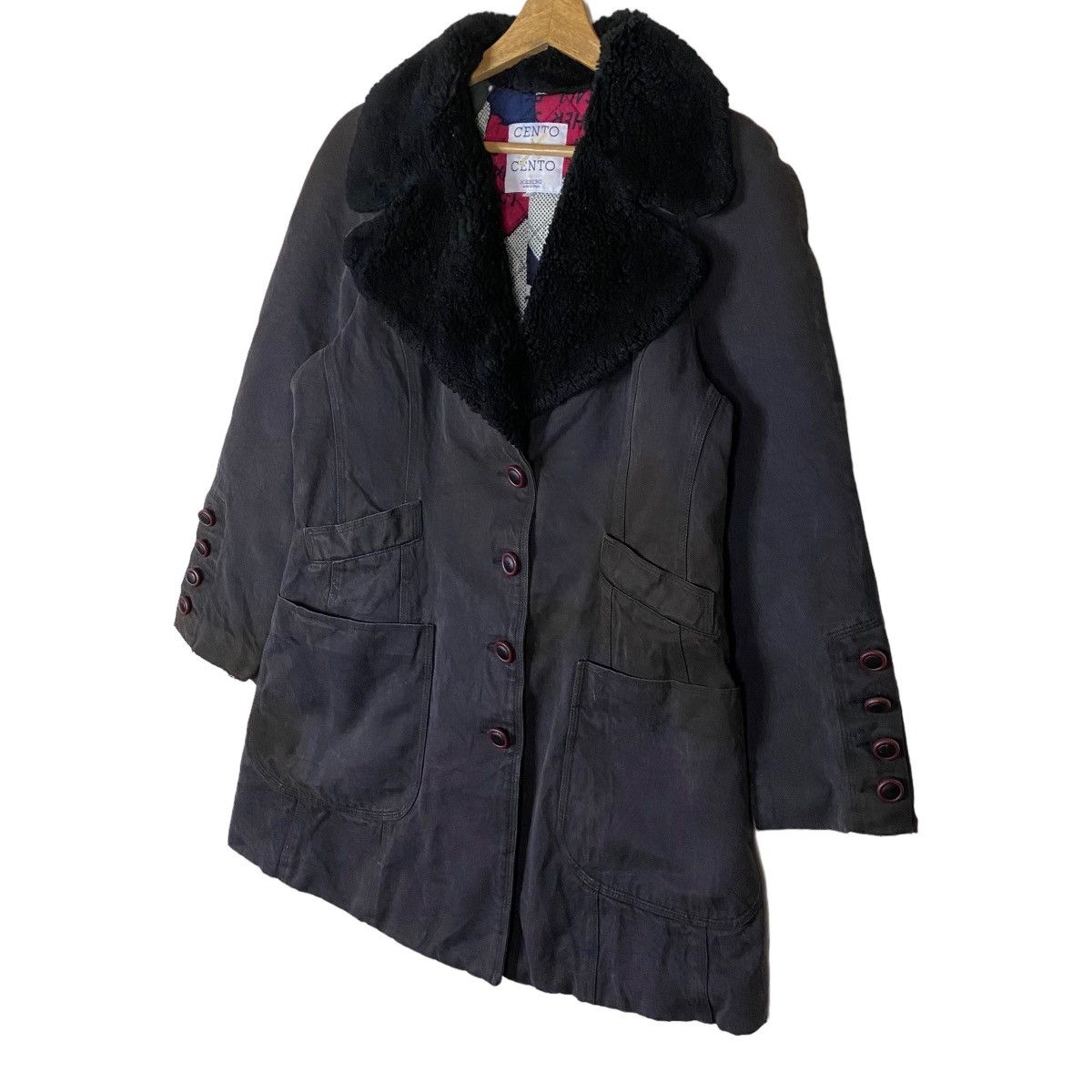 Iceberg Vintage Cento X Cento by Iceberg Italy Double Breasted Fur Size M / US 6-8 / IT 42-44 - 7 Thumbnail