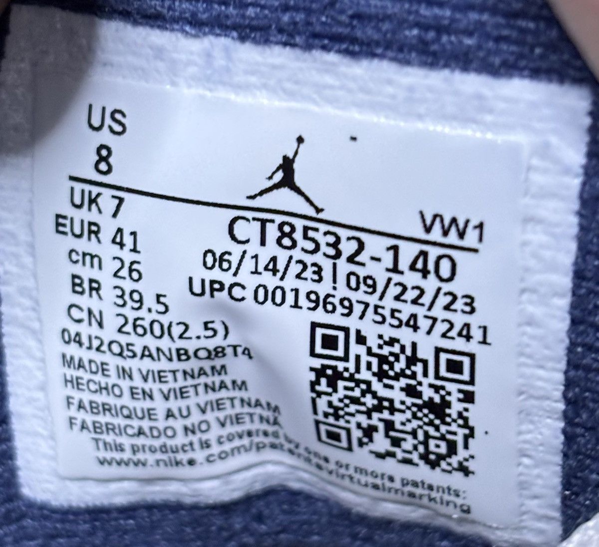 Jordan Brand Jordan 3 Retro Midnight Navy 2023 Size 8 Size US 8 / EU 41 - 7 Thumbnail