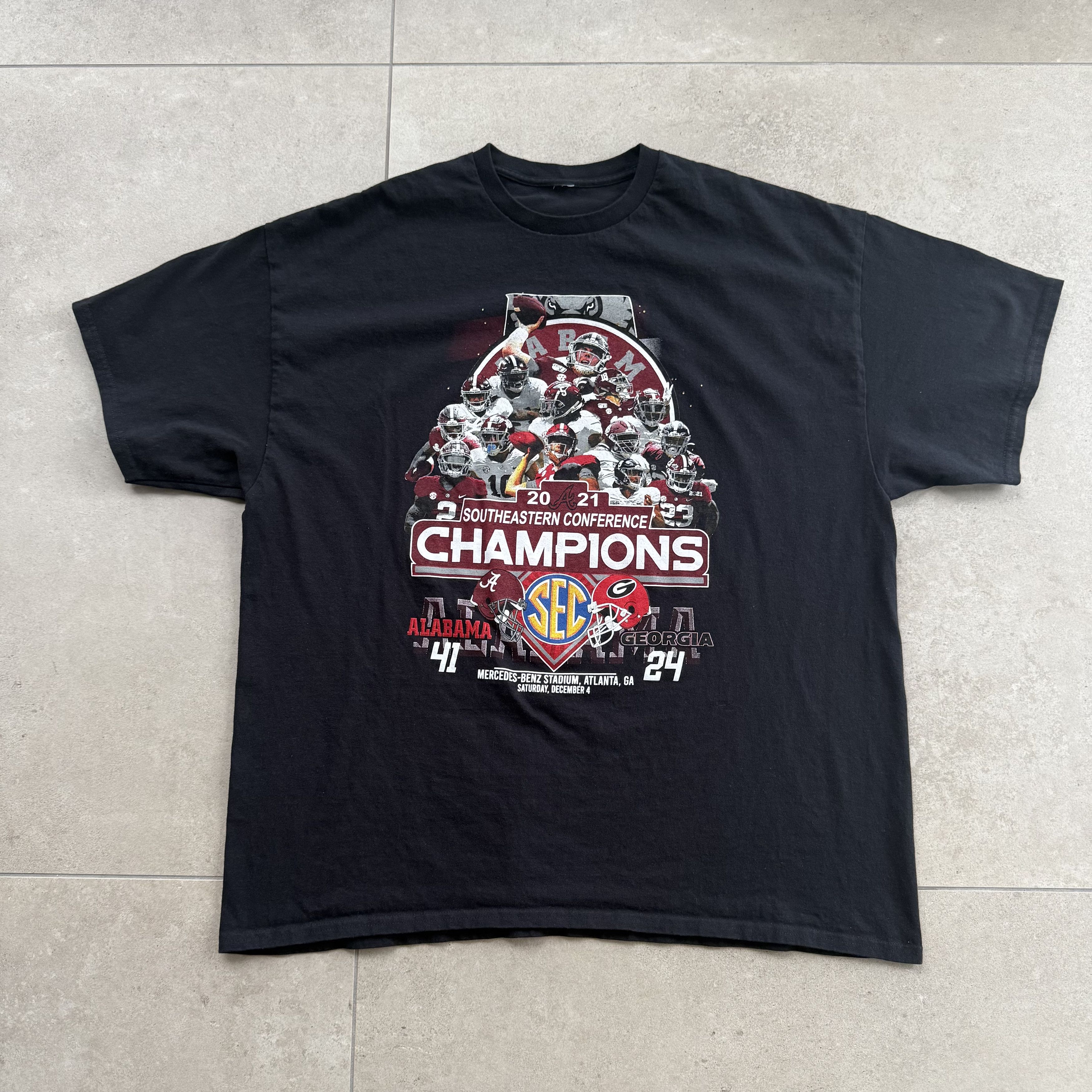 NCAA 2021 University of Alabama SEC Champions T Shirt Size US XL / EU 56 / 4 - 1 Thumbnail