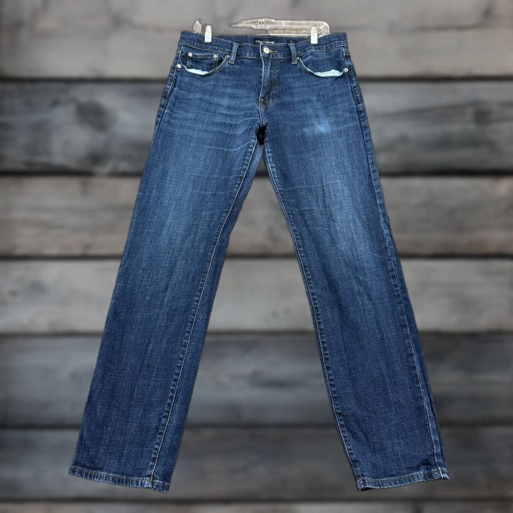 Lucky Brand Lucky Brand Jeans Men 34x32 Blue 221 Straight Leg Dark Wash Denim Stretch Cotton 5-Pocket Classic Vintage No (if required) Size US 34 / EU 50 - 1 Thumbnail