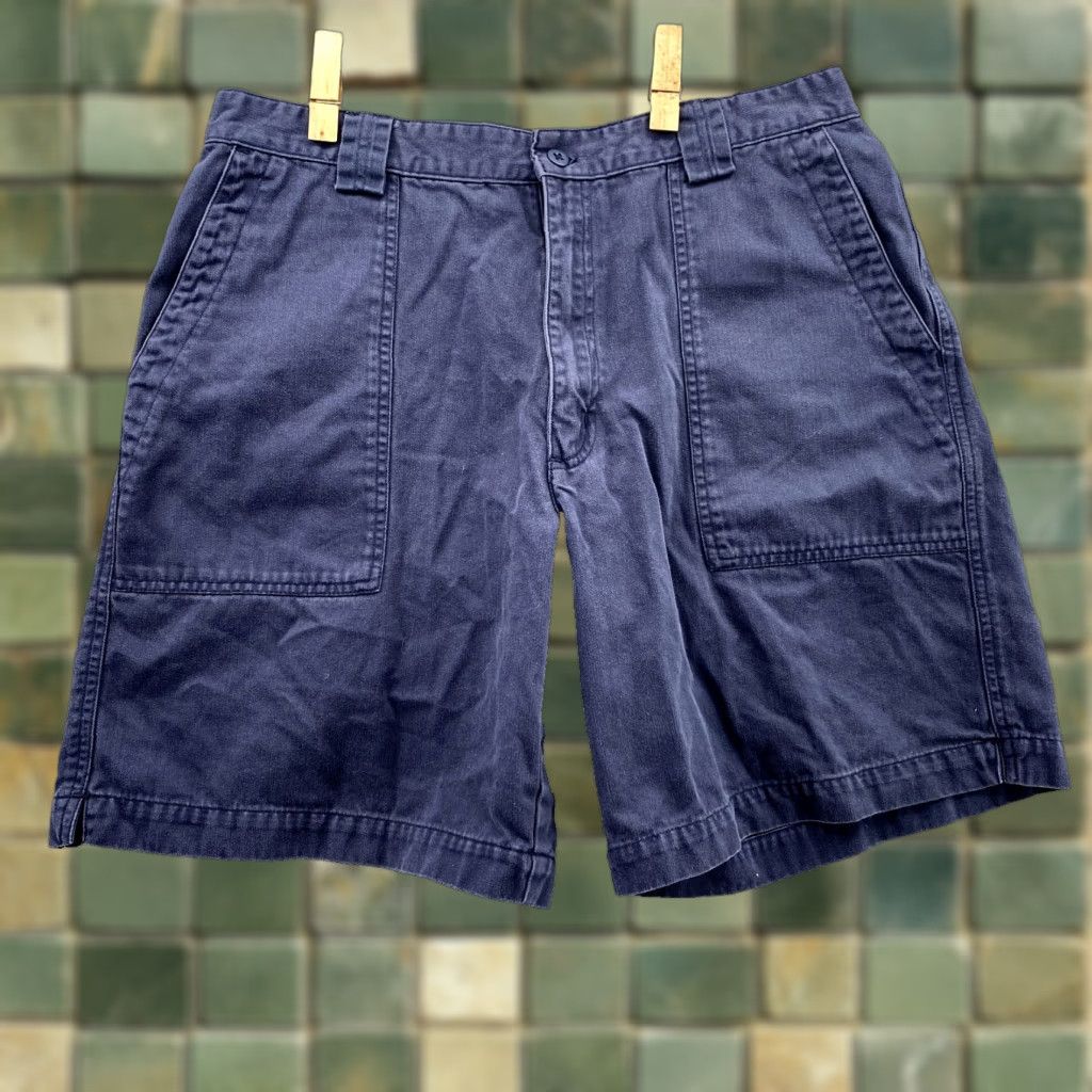 Nike Nike Golf Shorts 32 x 8 Navy Canvas Front Pocket 90's Performance Men's Nike Golf Shorts Size US 32 / EU 48 - 1 Thumbnail