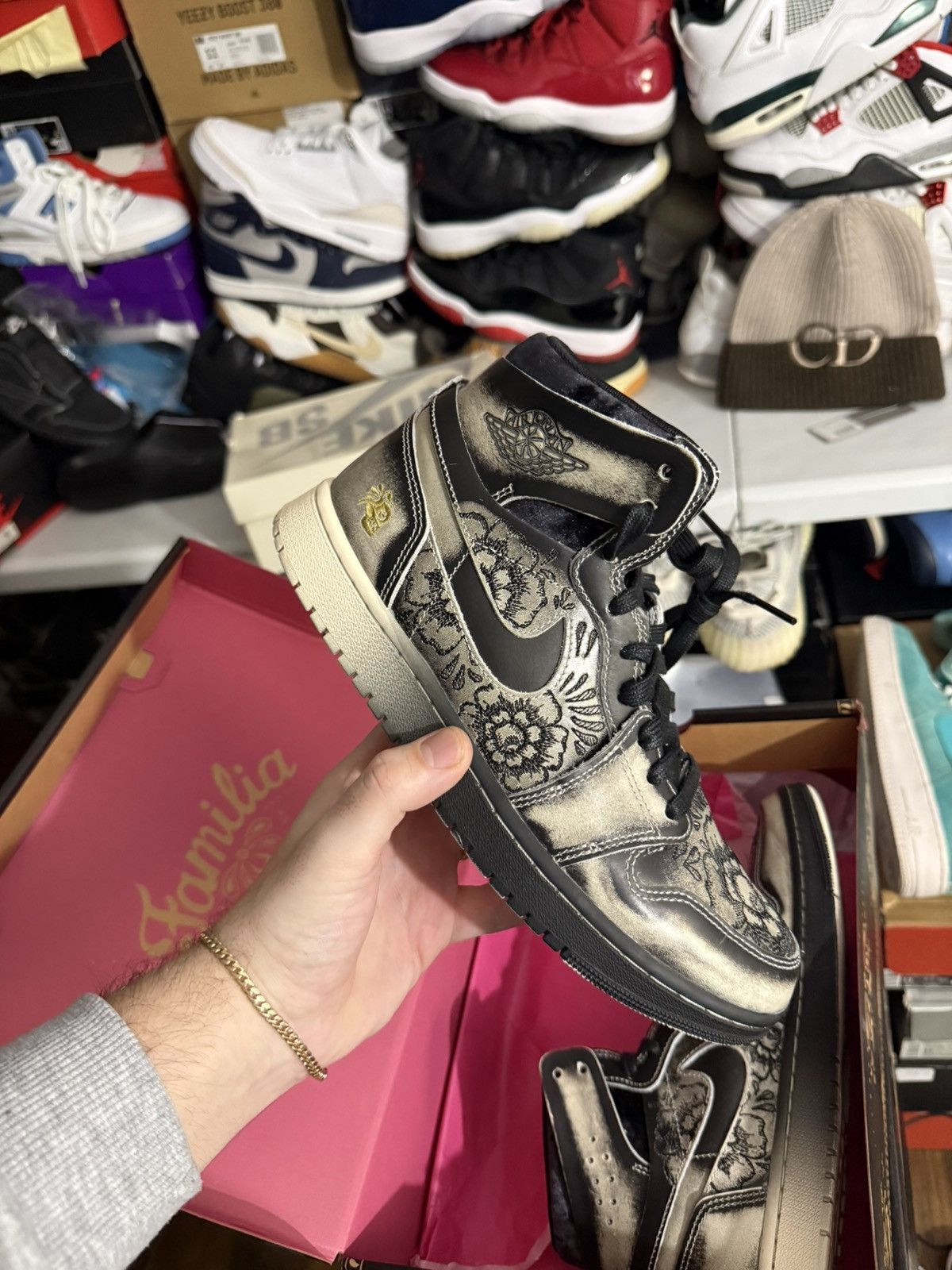 Jordan Brand Jordan retro 1 zoom dia de muertos sz 8.5 Size US 8.5 / EU 41-42 - 1 Thumbnail