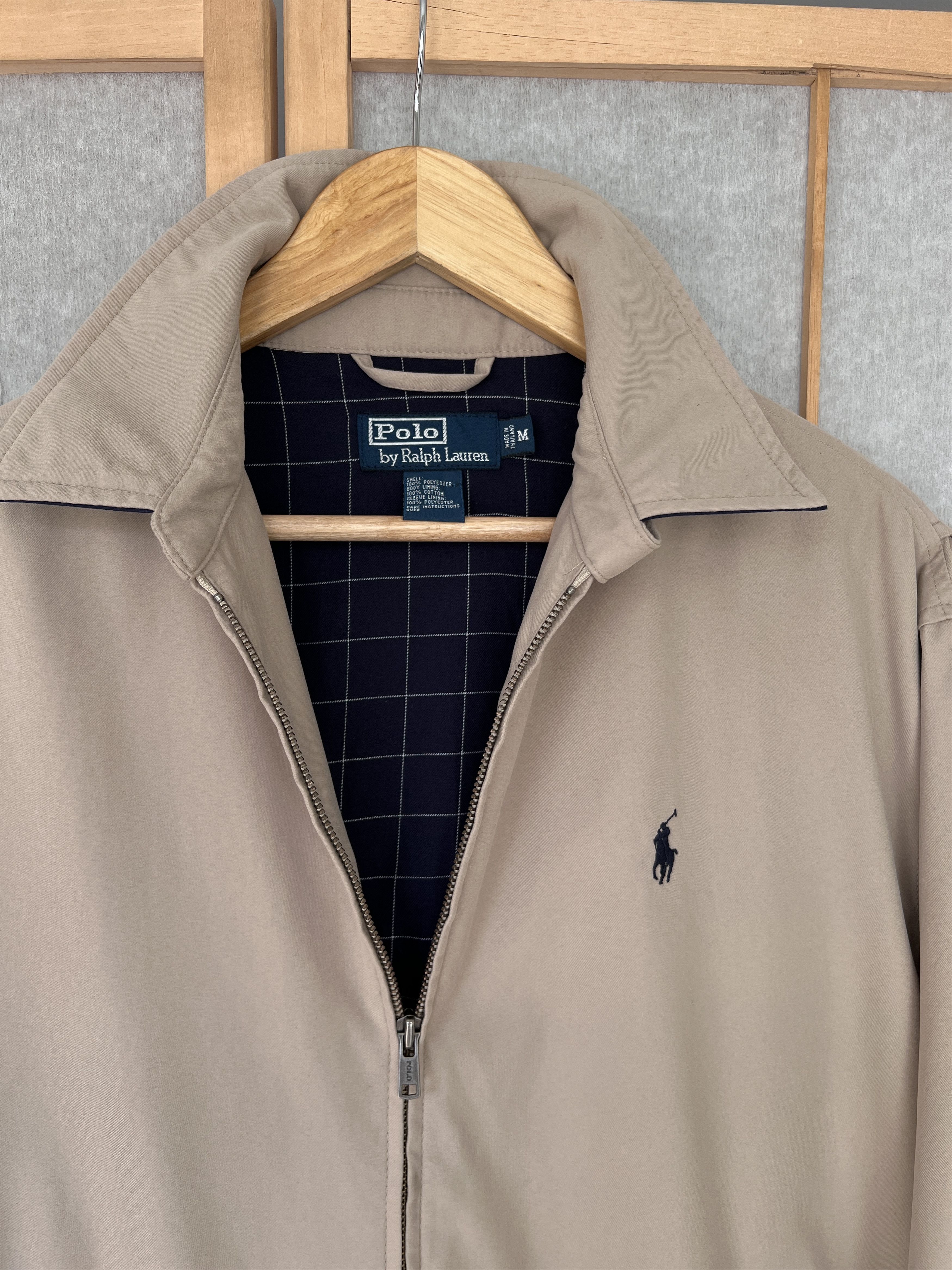 Polo Ralph Lauren vintage 90s bomber jacket old money boxy M