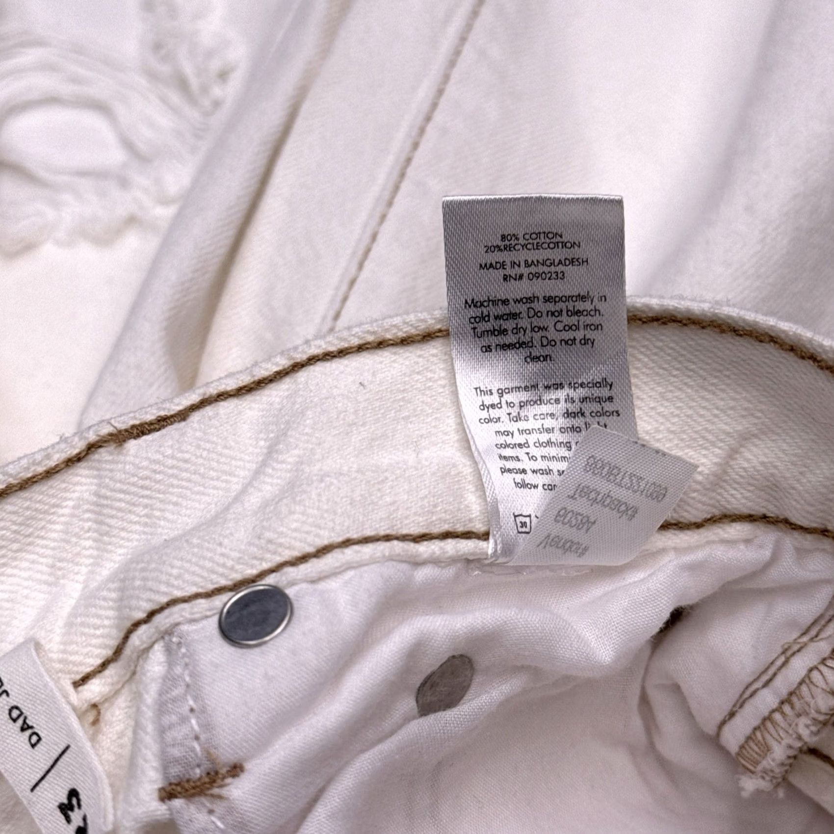 Pacsun Pacsun Jeans 23 Ivory Mid Rise Button Fly Mom Regular Denim 5-Pocket Retro Vintage No N/A Size 40" / US 18 - 7 Thumbnail