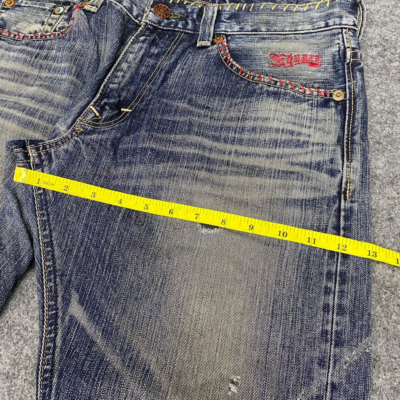 Edwin 💥Best Offer💥Vintage Edwin X Square Dark Distressed Denim Size US 36 / EU 52 - 5 Thumbnail