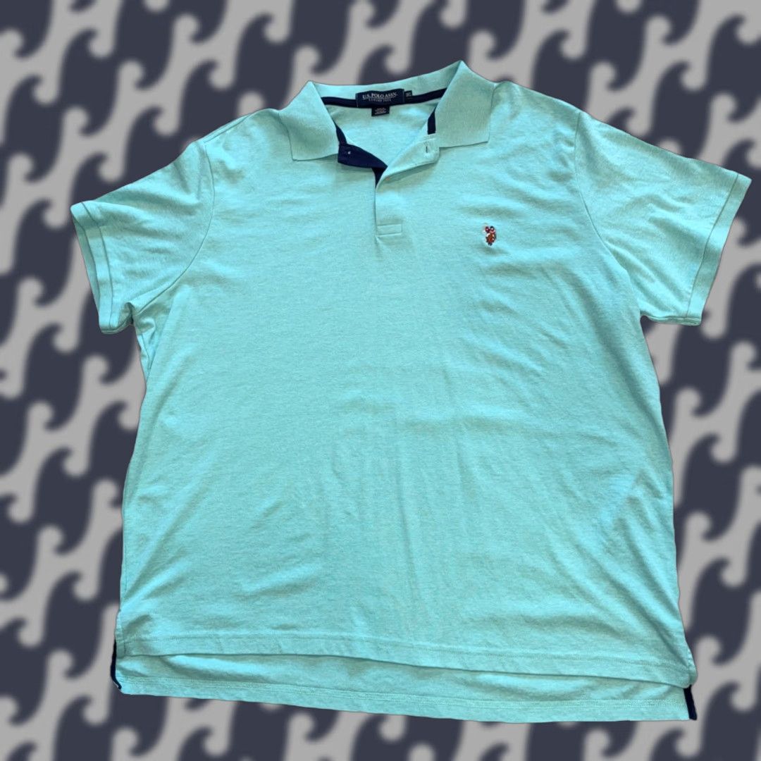 U.S. Polo Assn. U.S. POLO ASSN. Luxury Feel Men’s Teal Green Big & Tall Short Sleeve Shirt 3XL Size US XXL / EU 58 / 5 - 1 Thumbnail