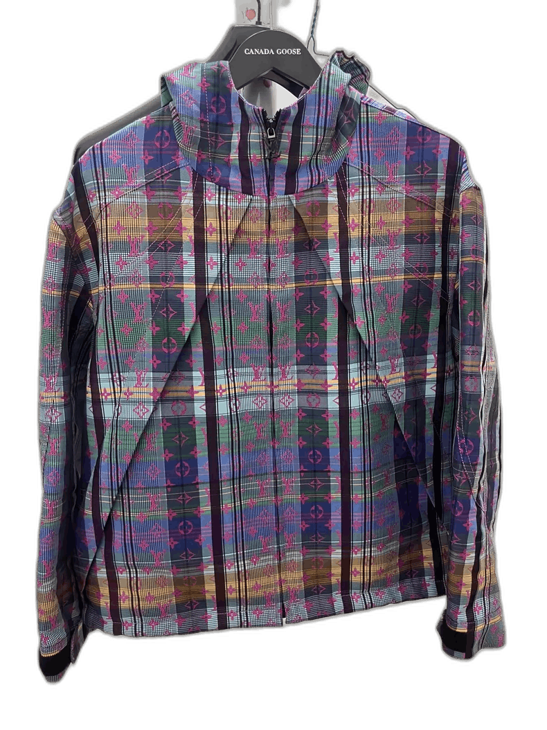 Louis Vuitton Louis Vuitton Colorful Plaid Logo Jacket-yf Size US L / EU 52-54 / 3 - 1 Thumbnail