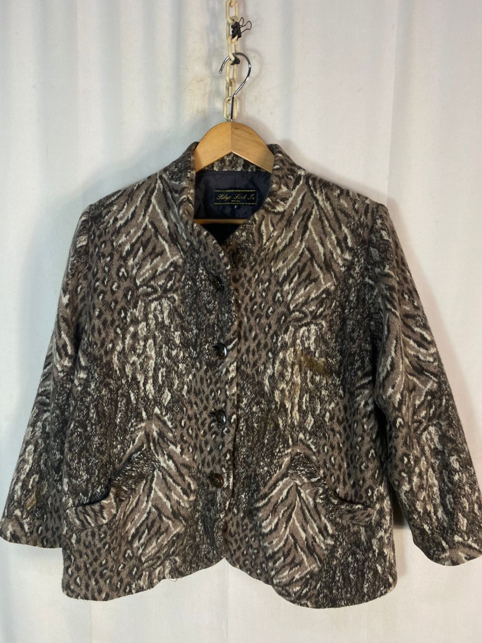 Japanese Brand Leopard fullprint button up jacket by Tokyo look Size L / US 10 / IT 46 - 16 Thumbnail