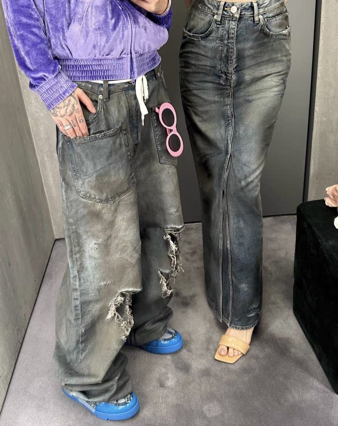 Balenciaga Balenciaga mud Destroy Denim Size US 32 / EU 48 - 9 Thumbnail