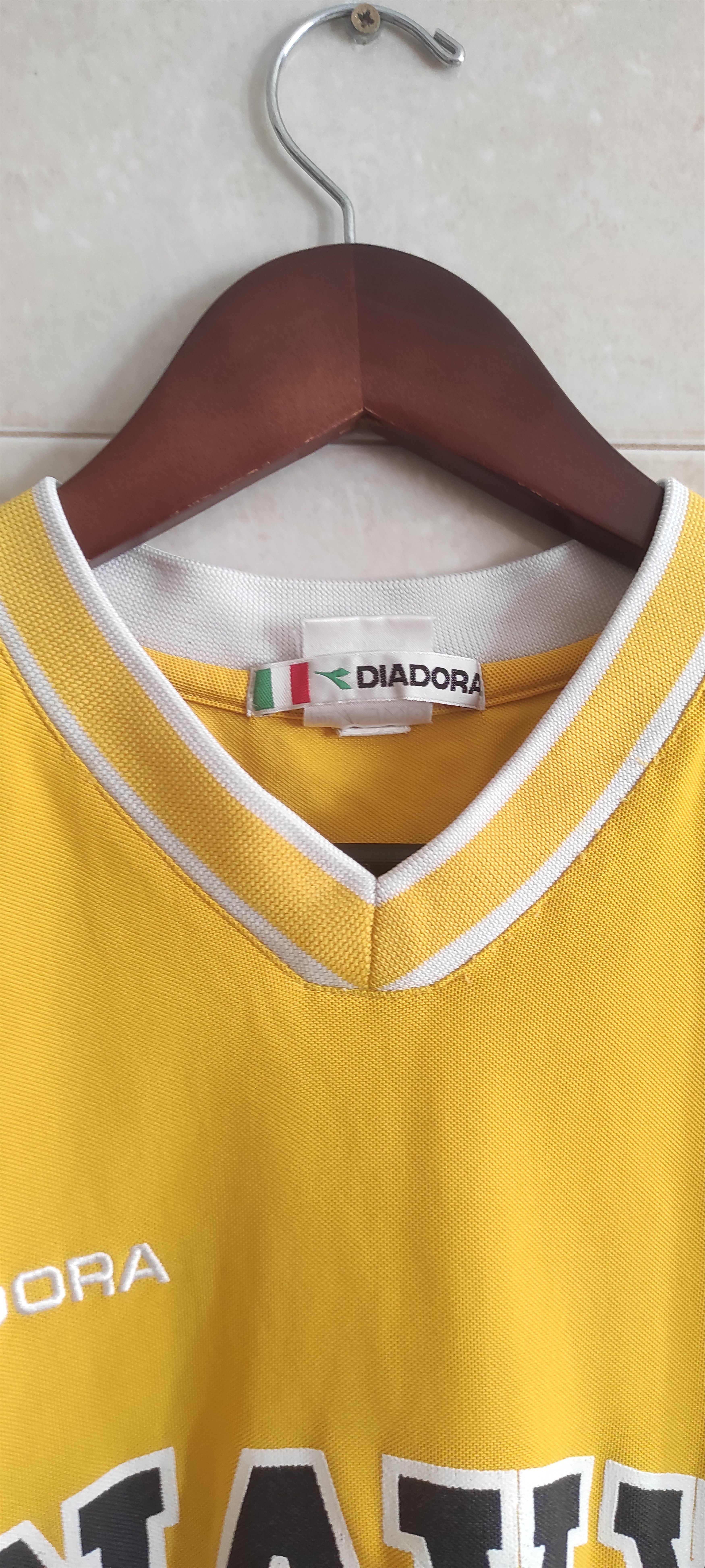 Diadora Diadora Soccer Jersey # 15 Navy Yellow Men's Athletic Shirt Size US M / EU 48-50 / 2 - 8 Thumbnail