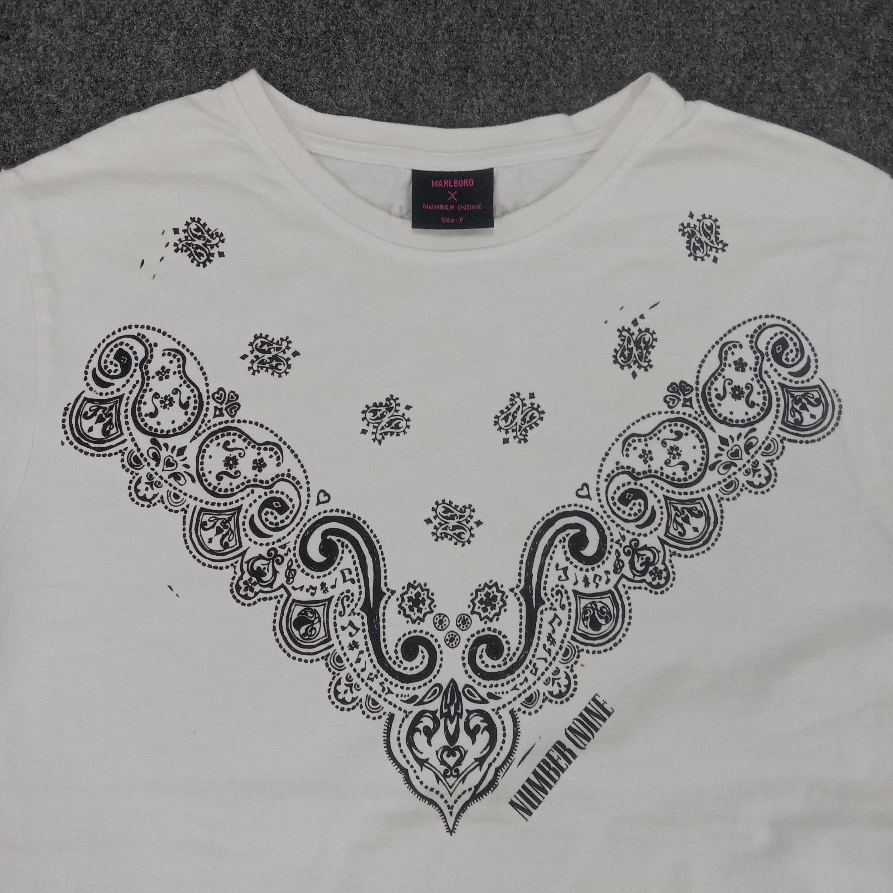 Japanese Brand × Number (N)ine × Vintage Number (N)ine X Marlboro Japanese Brand Tshirt Size US M / EU 48-50 / 2 - 2 Thumbnail