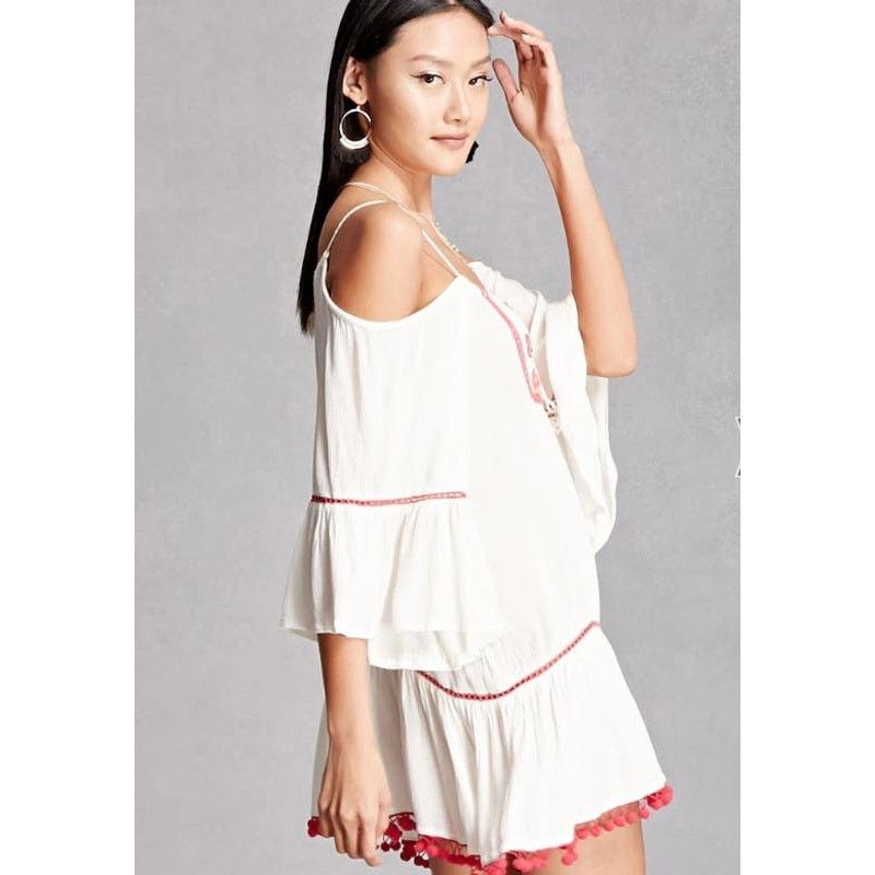 & Other Stories Z&L Europe Embroidered Floral Crinkled Woven Mini Dress M Size M / US 6-8 / IT 42-44 - 3 Thumbnail