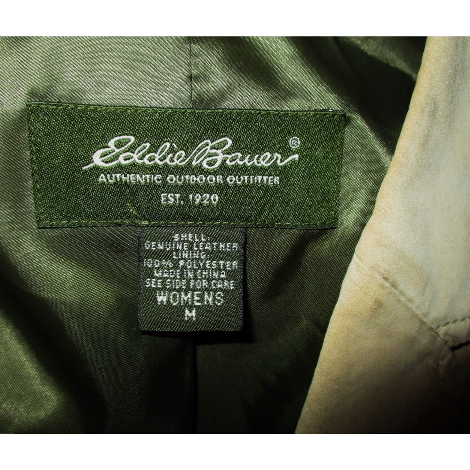 Eddie Bauer EDDIE BAUER Leather Jacket Women's M Tan Short 100% Leather All Seasons Casual Vintage: No - Junior? (note: avoid extra words) Size M / US 6-8 / IT 42-44 - 6 Thumbnail