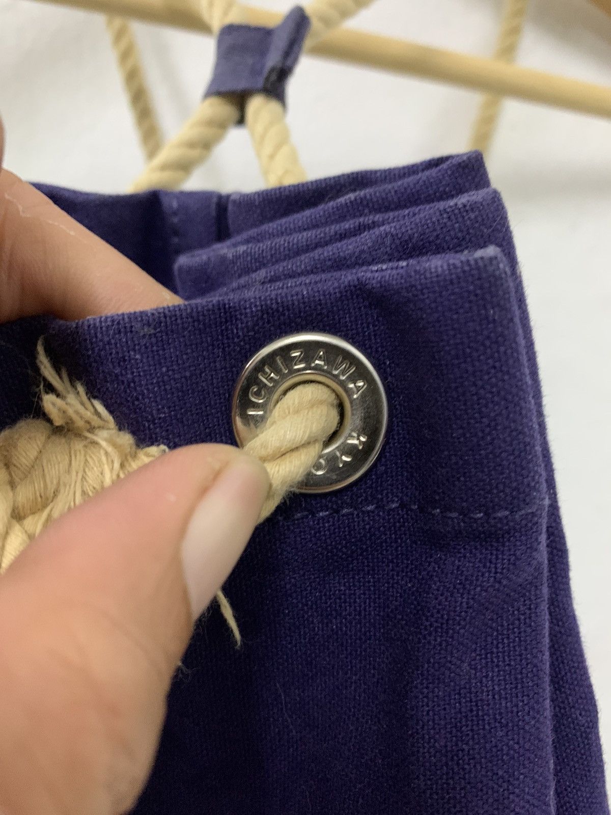 Ichizawa Shinzaburo Hanpu × Japanese Brand RARE Ichizawa Shinzaburo Hanpu Canvas Bucket Bag Size ONE SIZE - 8 Thumbnail
