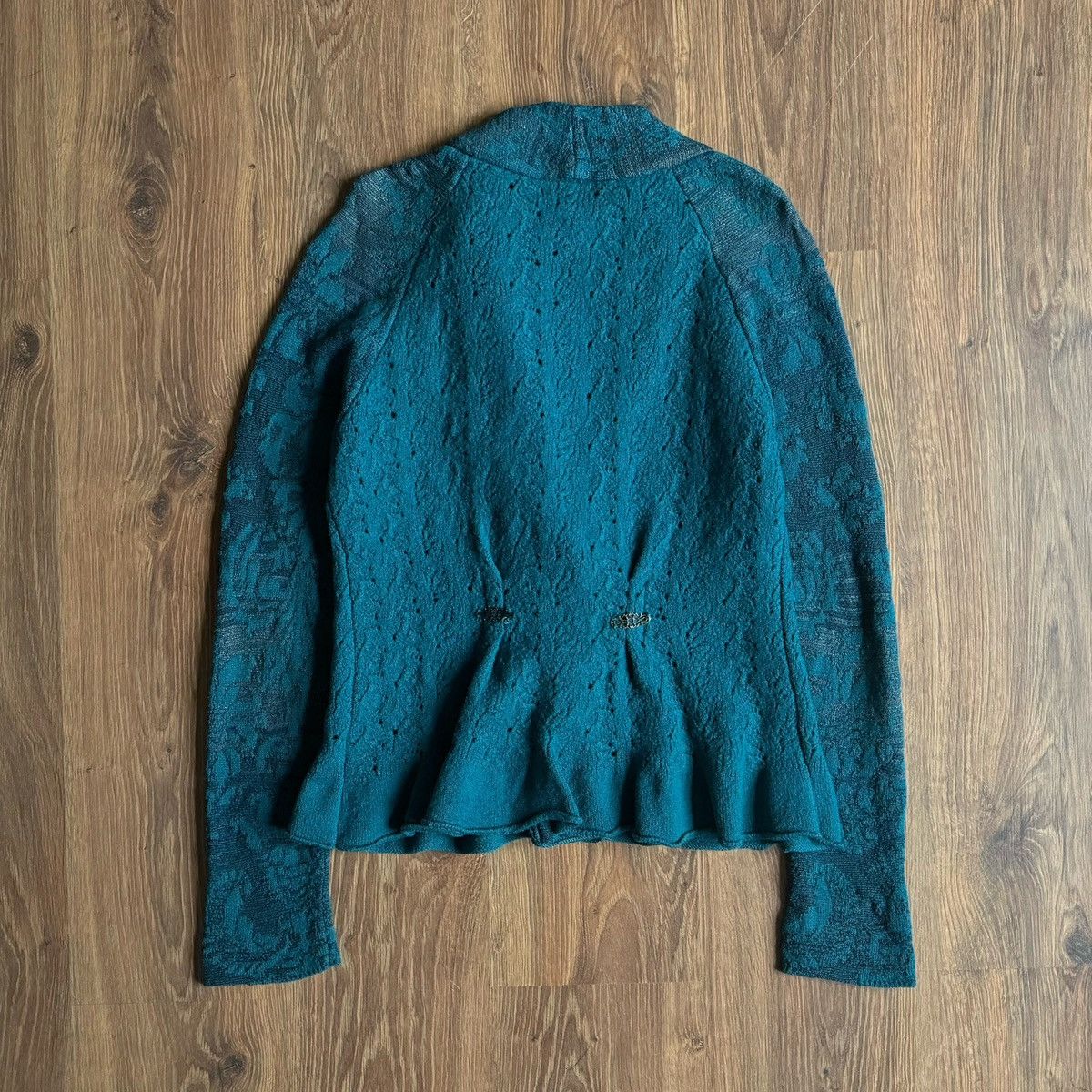 Designer IVKO Felted Wool Jacket Cardigan Women’s Size:42 Size M / US 6-8 / IT 42-44 - 4 Thumbnail