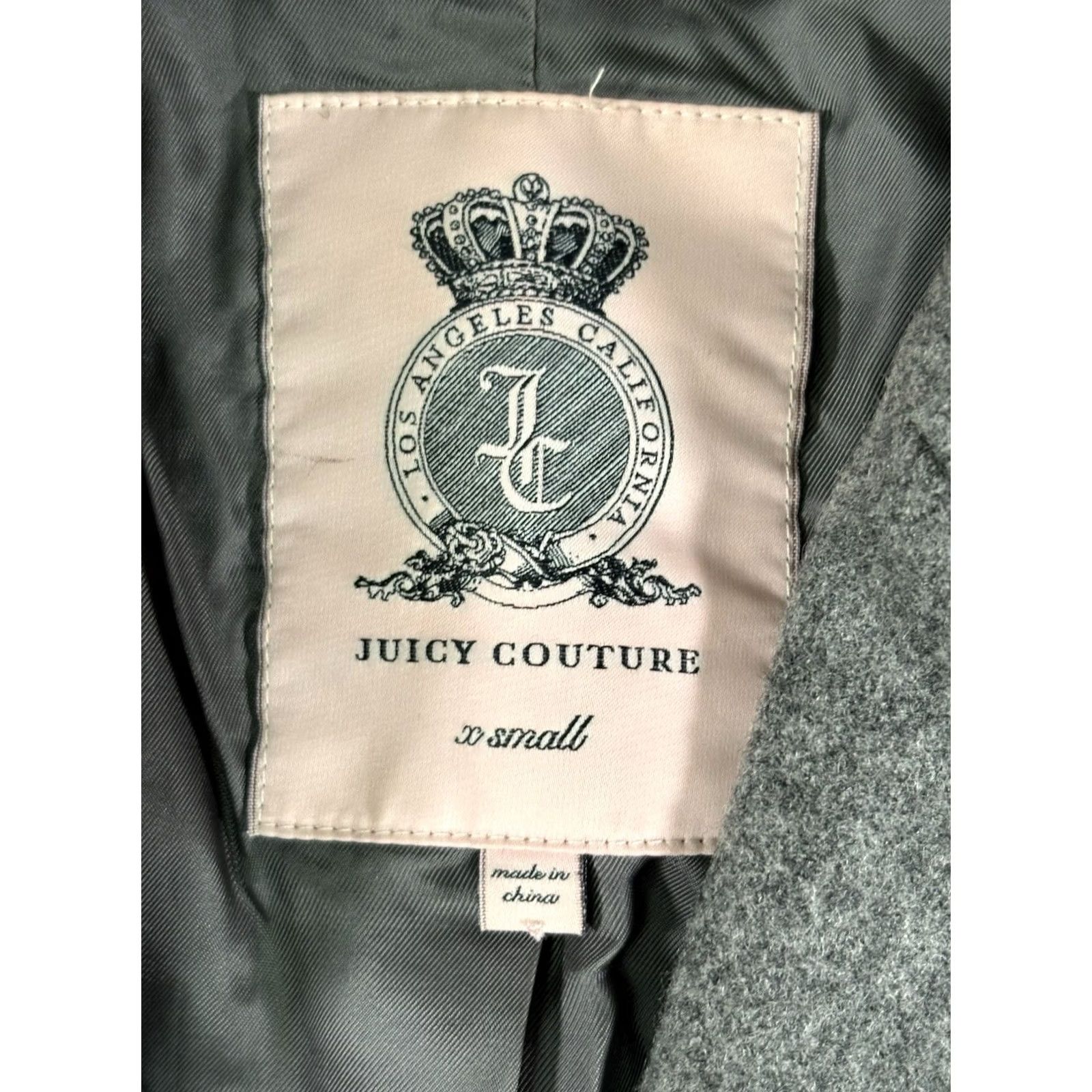 Juicy Couture VINTAGE Juicy Couture Blazer Wool Tweed Grey XS Women Junior? Size XS / US 0-2 / IT 36-38 - 5 Thumbnail