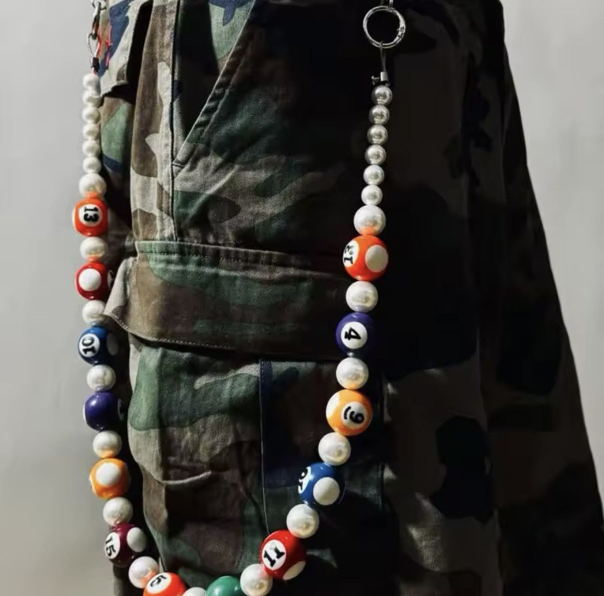 Vintage Exaggerated Billiard Ball Beads Waist Accessories Size ONE SIZE - 1 Thumbnail